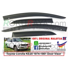 Toyota Corolla KE20 E20 (2nd Gen) 1974-1981 AG Door Visor Air Press Wind Deflector (Small 7cm Width)